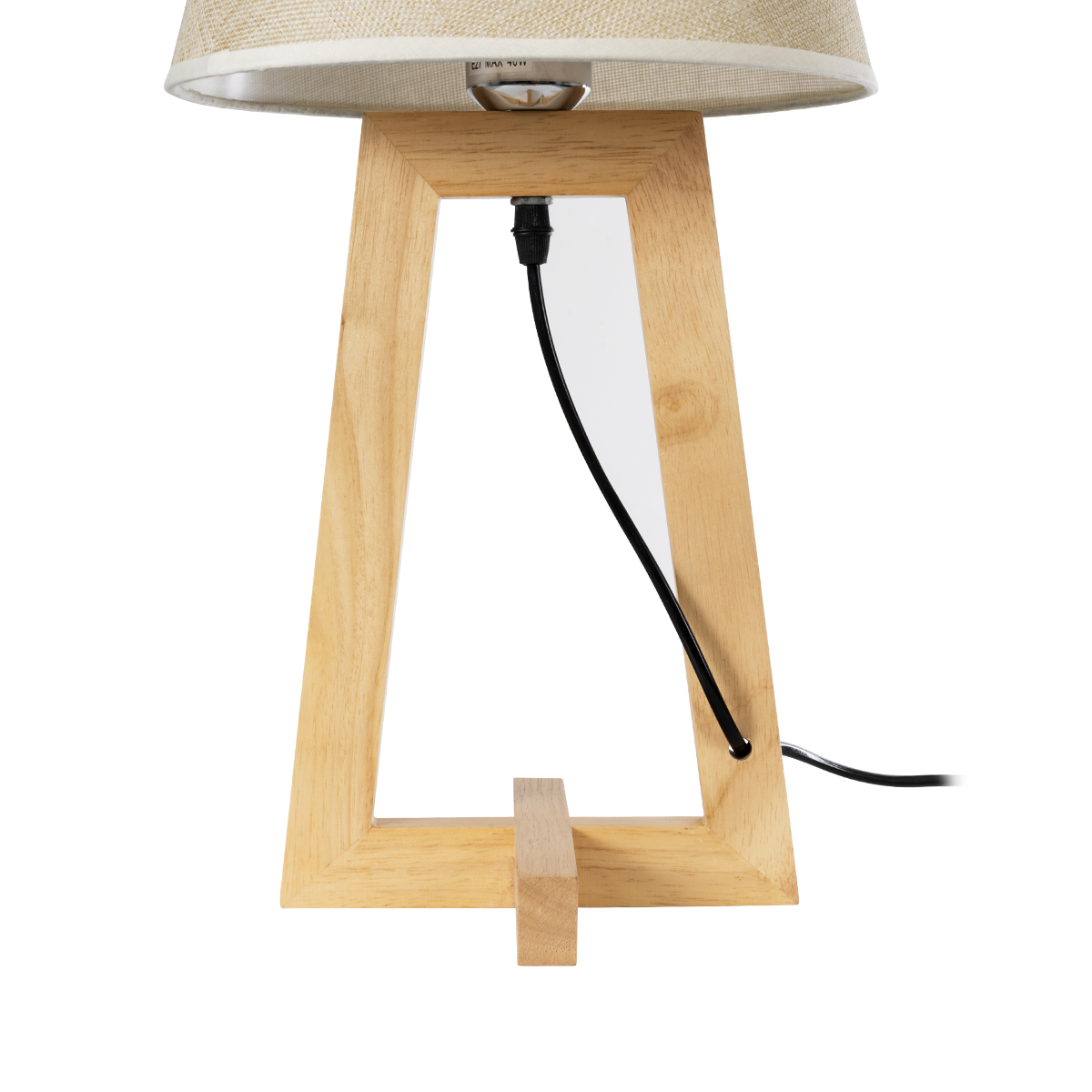 LEDTM® TAKIKO 02042 Μοντέρνο Επιτραπέζιο Φωτιστικό Πορτατίφ με Ντουί 1 x E27 AC 220-240V IP20 - Μπεζ - Μ25 x Π25 x Υ48cm - Image 7
