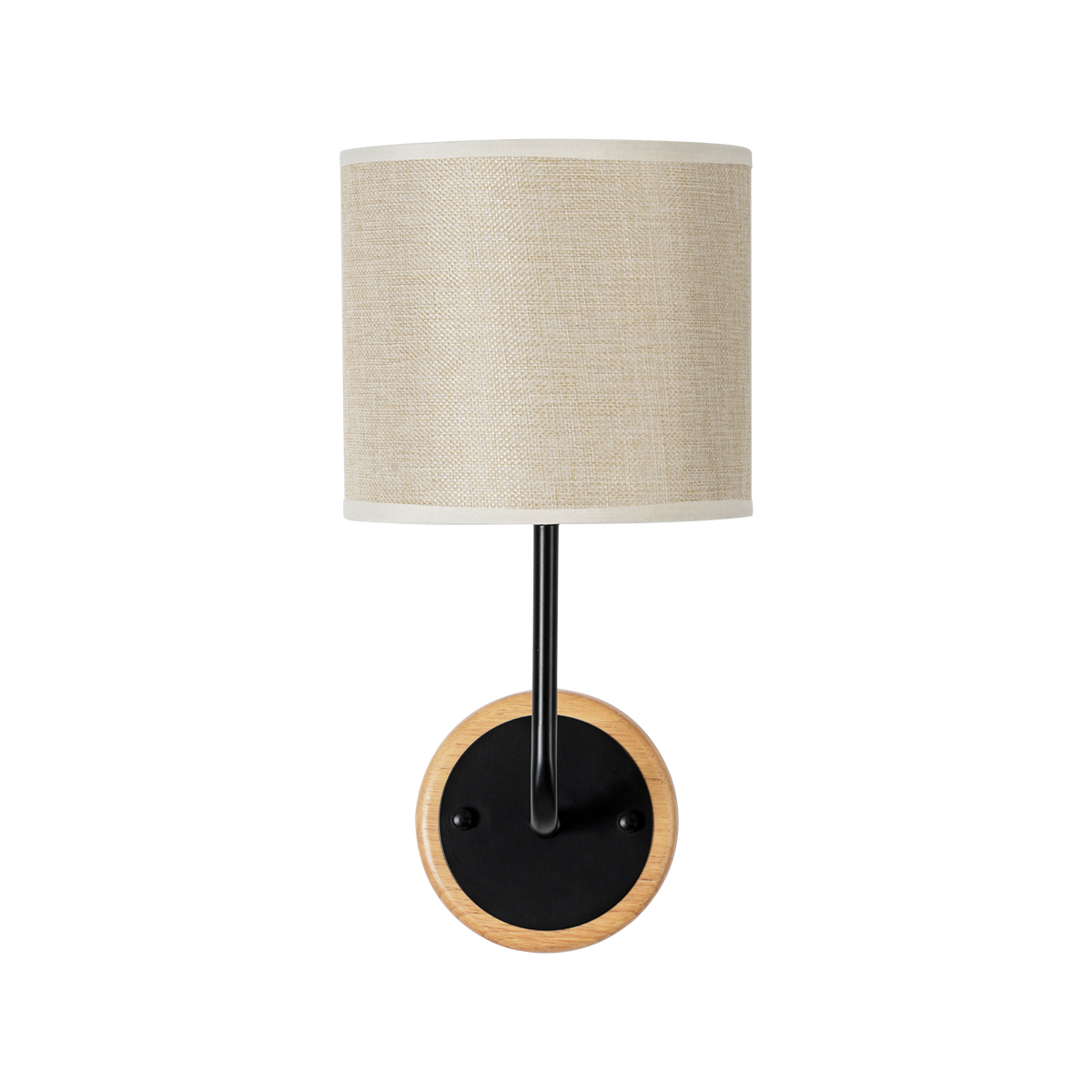 LEDTM® MANU 02043 Μοντέρνο Φωτιστικό Τοίχου - Απλίκα με Ντουί 1 x E27 AC 220-240V IP20 - Μαύρο & Μπεζ - Μ18 x Π20 x Υ37cm - Image 5