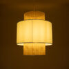 LEDTM® SAIGE 02045 Boho Κρεμαστό Φωτιστικό Οροφής με Ντουί 1 x E27 AC 220-240V IP20 - Γαλάζιο & Μπεζ - Μ50 x Π50 x Υ60cm - Image 3