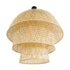 LEDTM® HIROKA 02046 Boho Κρεμαστό Φωτιστικό Οροφής με Ντουί 1 x E27 AC 220-240V IP20 - Μπεζ - Μ100 x Π100 x Υ110cm - Image 6