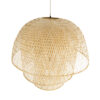 LEDTM® HIROKA 02046 Boho Κρεμαστό Φωτιστικό Οροφής με Ντουί 1 x E27 AC 220-240V IP20 - Μπεζ - Μ100 x Π100 x Υ110cm - Image 7