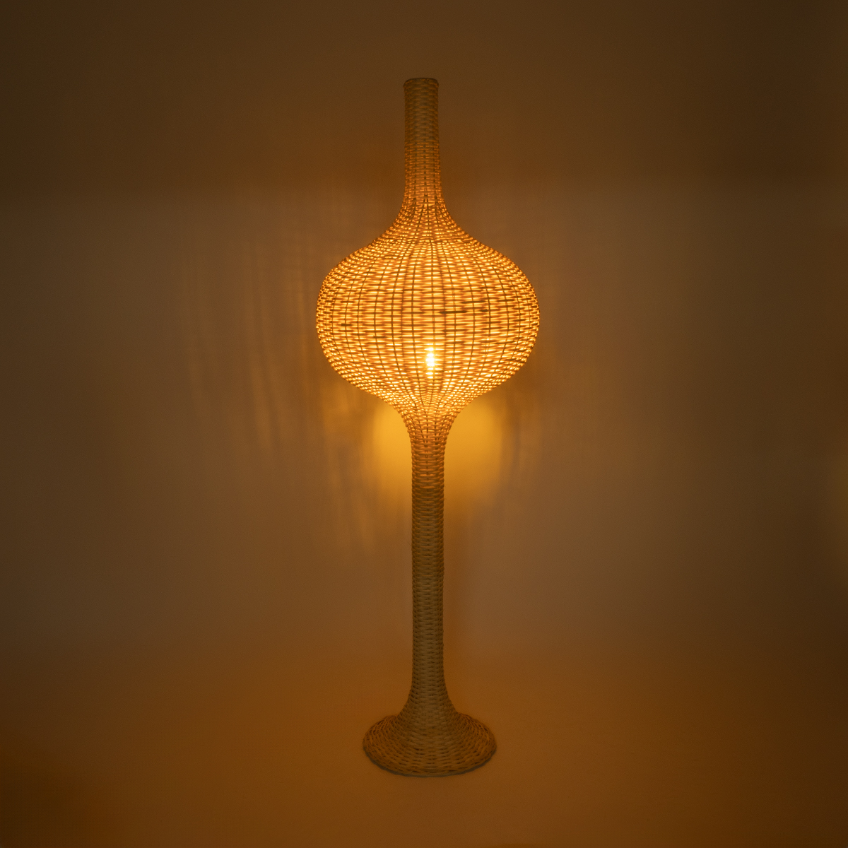 LEDTM® ALADDIN 02051 Boho Επιδαπέδιο Φωτιστικό με Ντουί 1 x E27 AC 220-240V IP20 - Μπεζ - Μ40 x Π40 x Υ150cm - Image 3
