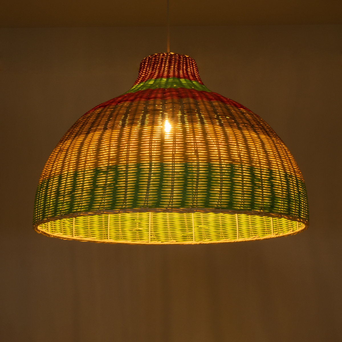 LEDTM® CABALLEROS 02054 Boho Κρεμαστό Φωτιστικό Οροφής με Ντουί 1 x E27 AC 220-240V IP20 - Πολύχρωμο - Μ70 x Π70 x Υ48cm - Image 3