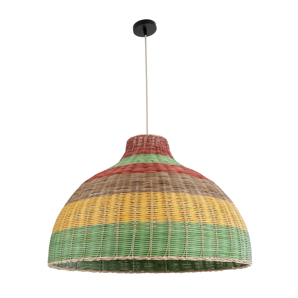LEDTM® CABALLEROS 02054 Boho Κρεμαστό Φωτιστικό Οροφής με Ντουί 1 x E27 AC 220-240V IP20 - Πολύχρωμο - Μ70 x Π70 x Υ48cm - Image 4
