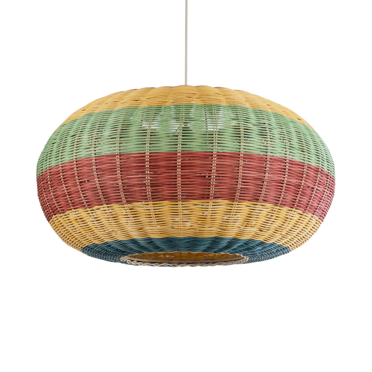 LEDTM® CABALLEROS 02056 Boho Κρεμαστό Φωτιστικό Οροφής με Ντουί 1 x E27 AC 220-240V IP20 - Πολύχρωμο - Μ70 x Π70 x Υ36cm - Image 2