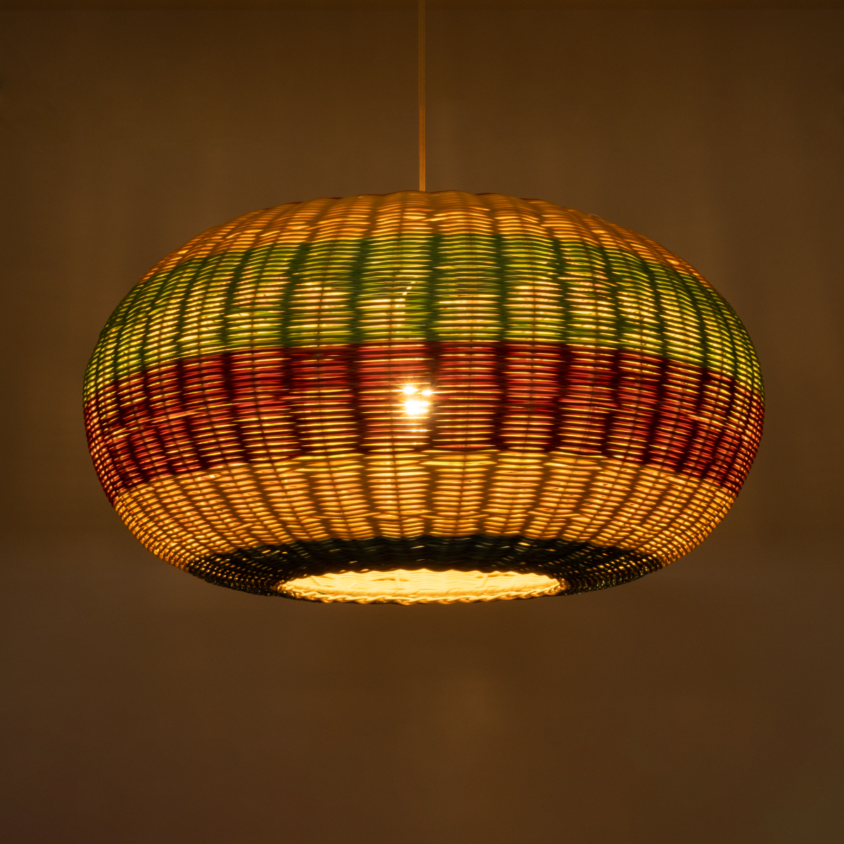 LEDTM® CABALLEROS 02056 Boho Κρεμαστό Φωτιστικό Οροφής με Ντουί 1 x E27 AC 220-240V IP20 - Πολύχρωμο - Μ70 x Π70 x Υ36cm - Image 3