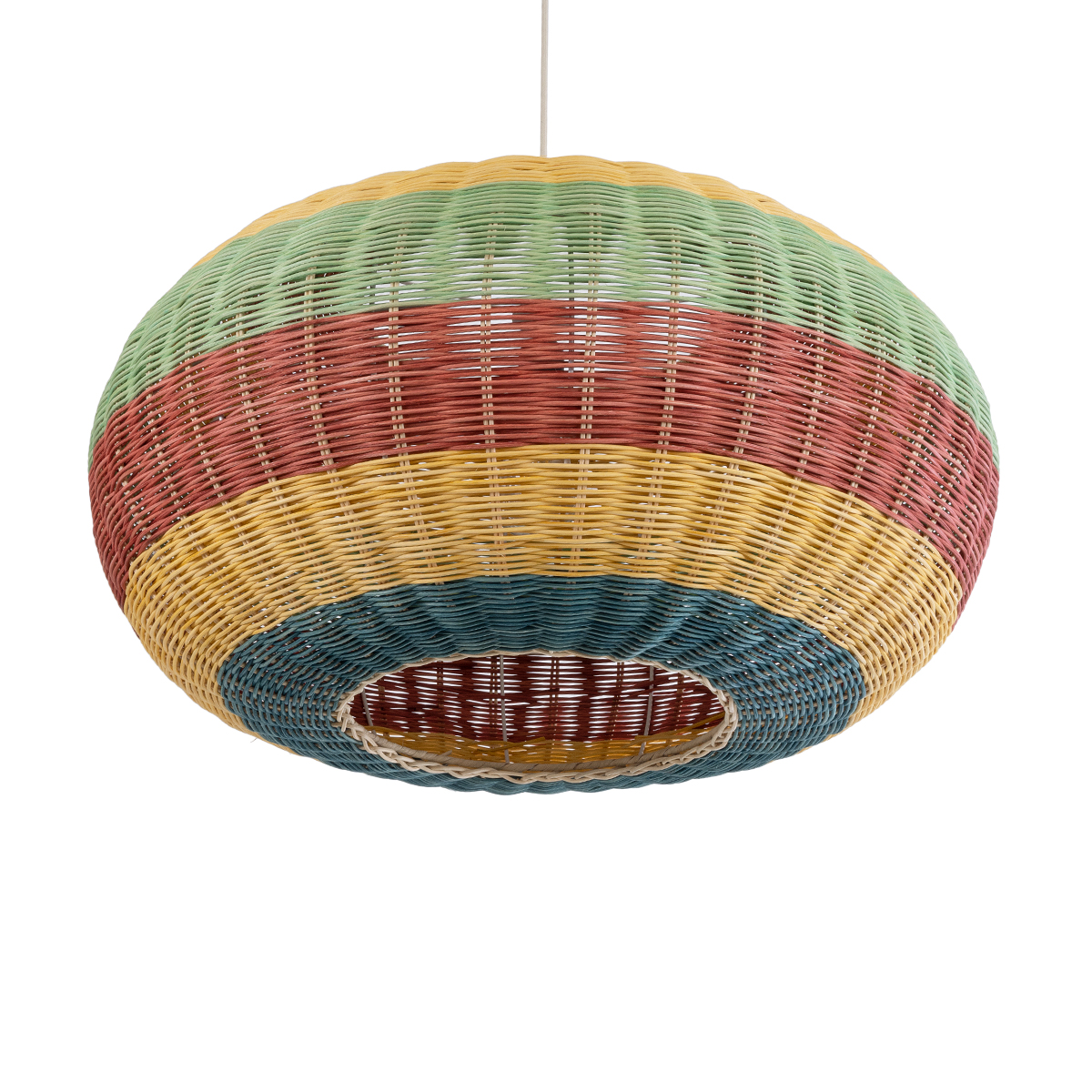 LEDTM® CABALLEROS 02056 Boho Κρεμαστό Φωτιστικό Οροφής με Ντουί 1 x E27 AC 220-240V IP20 - Πολύχρωμο - Μ70 x Π70 x Υ36cm - Image 6