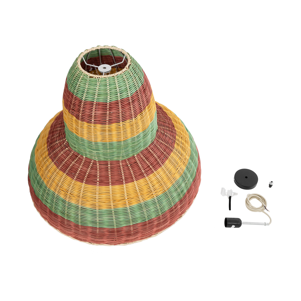 LEDTM® CABALLEROS 02058 Boho Κρεμαστό Φωτιστικό Οροφής με Ντουί 1 x E27 AC 220-240V IP20 - Πολύχρωμο - Μ70 x Π70 x Υ60cm - Image 10