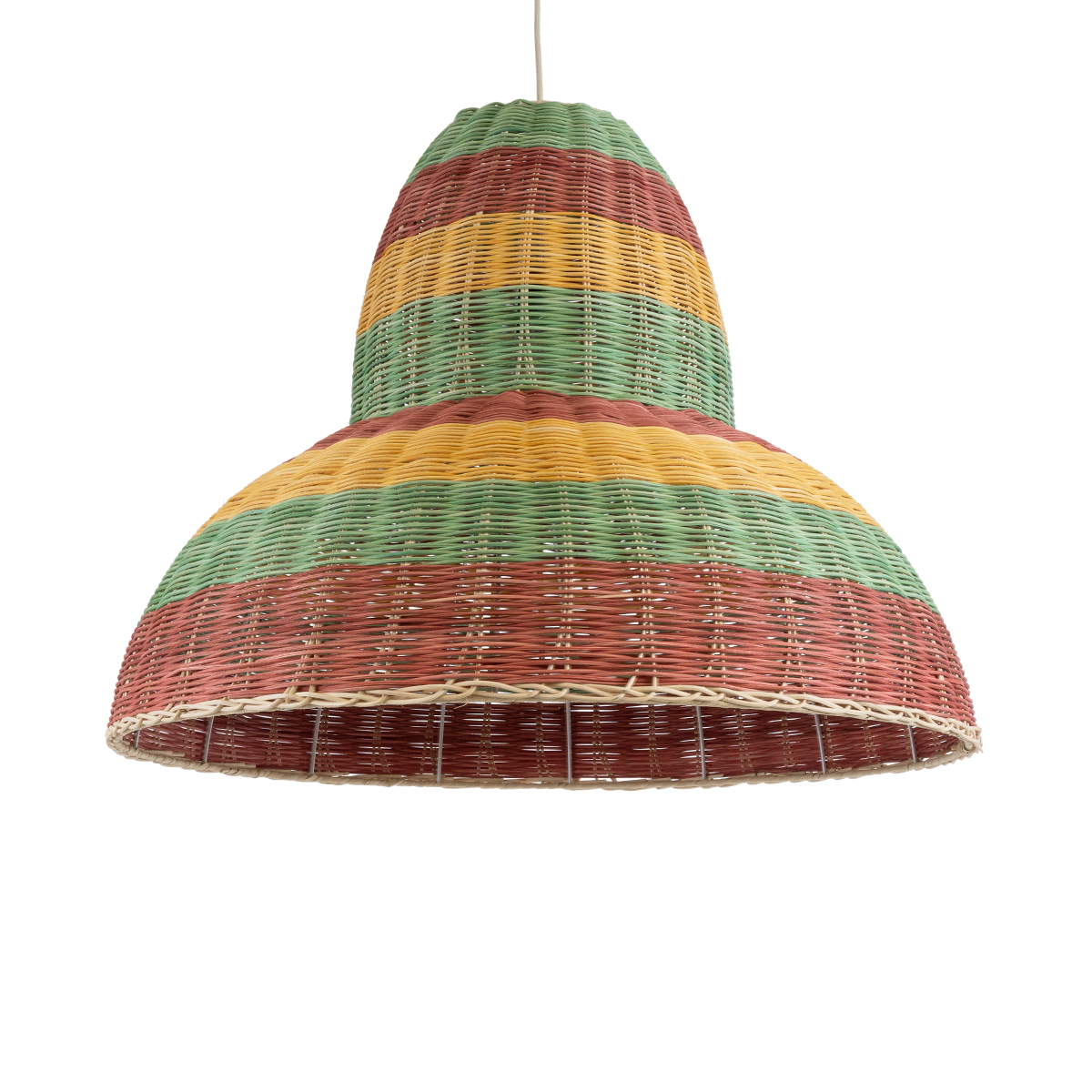 LEDTM® CABALLEROS 02058 Boho Κρεμαστό Φωτιστικό Οροφής με Ντουί 1 x E27 AC 220-240V IP20 - Πολύχρωμο - Μ70 x Π70 x Υ60cm - Image 2