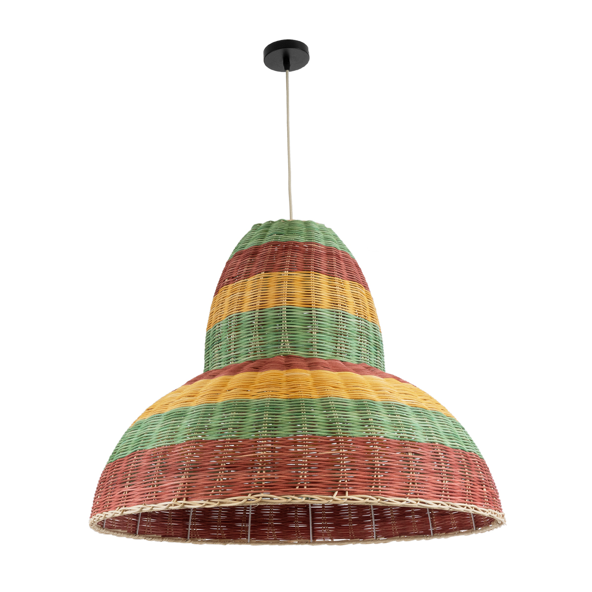 LEDTM® CABALLEROS 02058 Boho Κρεμαστό Φωτιστικό Οροφής με Ντουί 1 x E27 AC 220-240V IP20 - Πολύχρωμο - Μ70 x Π70 x Υ60cm - Image 4