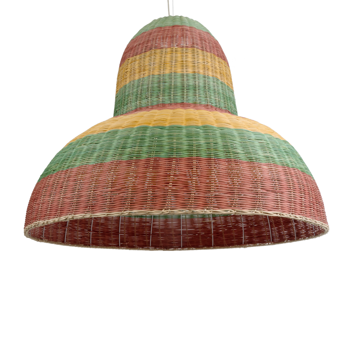 LEDTM® CABALLEROS 02059 Boho Κρεμαστό Φωτιστικό Οροφής με Ντουί 1 x E27 AC 220-240V IP20 - Πολύχρωμο - Μ100 x Π100 x Υ80cm - Image 2