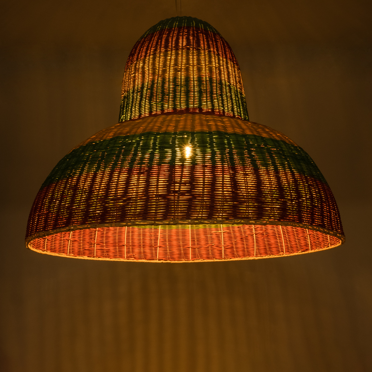 LEDTM® CABALLEROS 02059 Boho Κρεμαστό Φωτιστικό Οροφής με Ντουί 1 x E27 AC 220-240V IP20 - Πολύχρωμο - Μ100 x Π100 x Υ80cm - Image 3