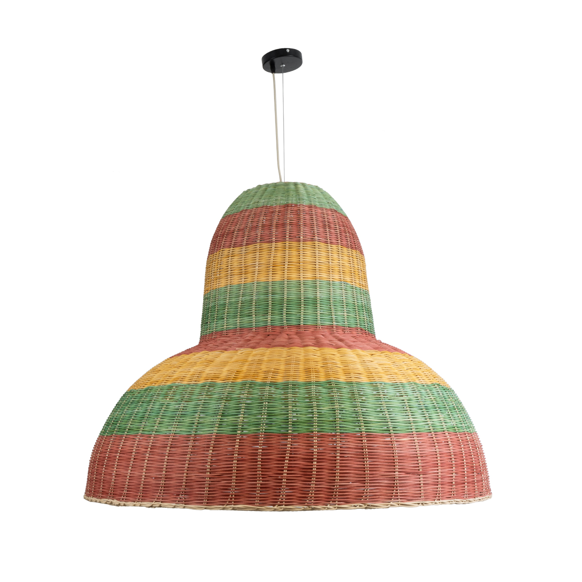 LEDTM® CABALLEROS 02059 Boho Κρεμαστό Φωτιστικό Οροφής με Ντουί 1 x E27 AC 220-240V IP20 - Πολύχρωμο - Μ100 x Π100 x Υ80cm - Image 4