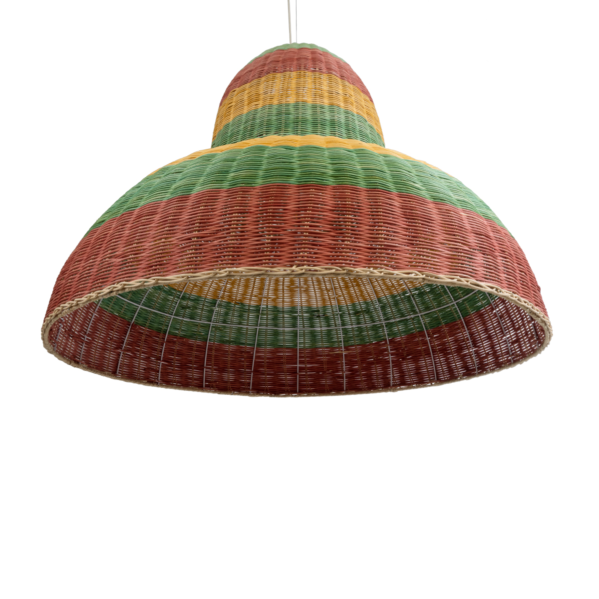 LEDTM® CABALLEROS 02059 Boho Κρεμαστό Φωτιστικό Οροφής με Ντουί 1 x E27 AC 220-240V IP20 - Πολύχρωμο - Μ100 x Π100 x Υ80cm - Image 6
