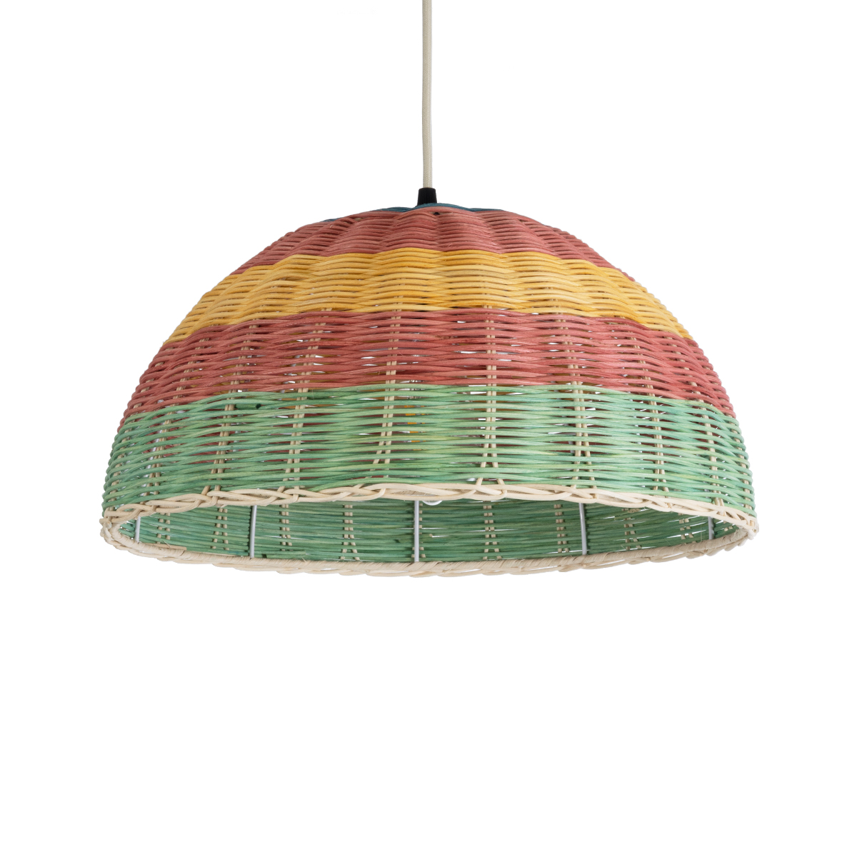 LEDTM® CABALLEROS 02060 Boho Κρεμαστό Φωτιστικό Οροφής με Ντουί 1 x E27 AC 220-240V IP20 - Πολύχρωμο - Μ40 x Π40 x Υ20cm - Image 2