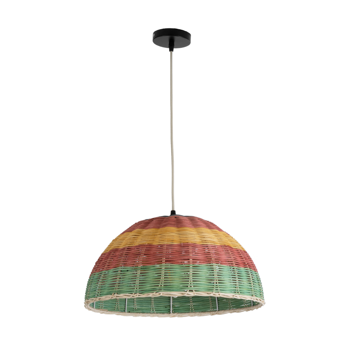 LEDTM® CABALLEROS 02060 Boho Κρεμαστό Φωτιστικό Οροφής με Ντουί 1 x E27 AC 220-240V IP20 - Πολύχρωμο - Μ40 x Π40 x Υ20cm - Image 4