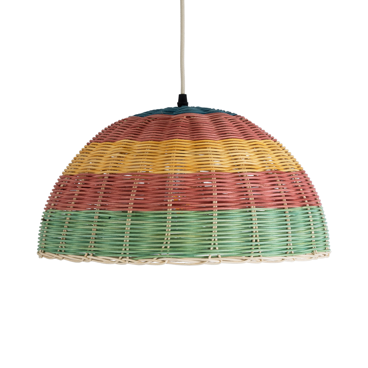 LEDTM® CABALLEROS 02060 Boho Κρεμαστό Φωτιστικό Οροφής με Ντουί 1 x E27 AC 220-240V IP20 - Πολύχρωμο - Μ40 x Π40 x Υ20cm - Image 5