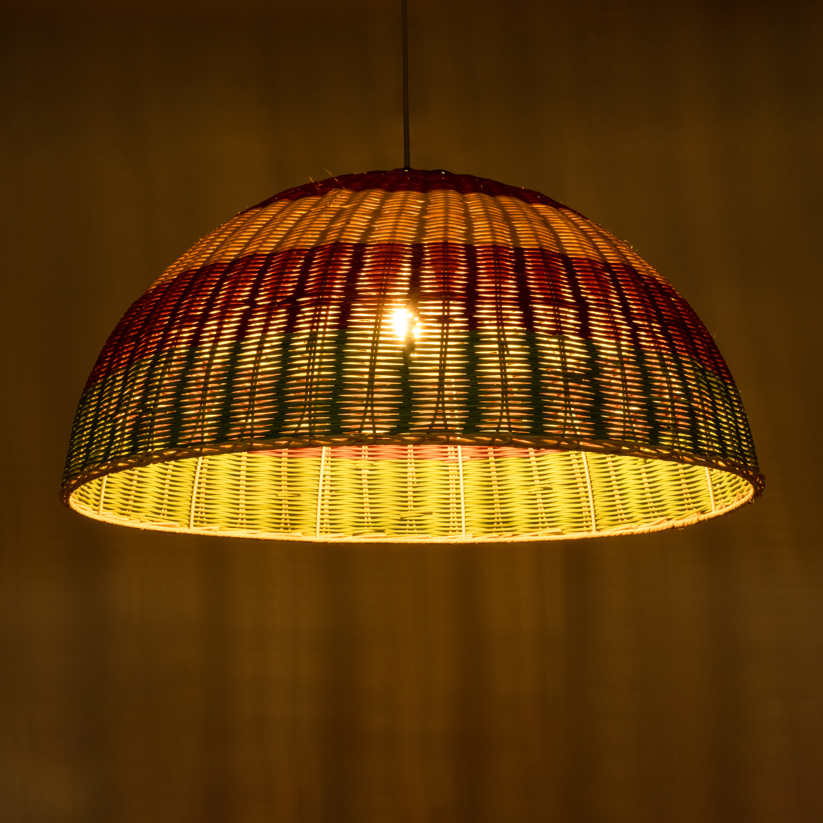 LEDTM® CABALLEROS 02061 Boho Κρεμαστό Φωτιστικό Οροφής με Ντουί 1 x E27 AC 220-240V IP20 - Πολύχρωμο - Μ70 x Π70 x Υ34cm - Image 3
