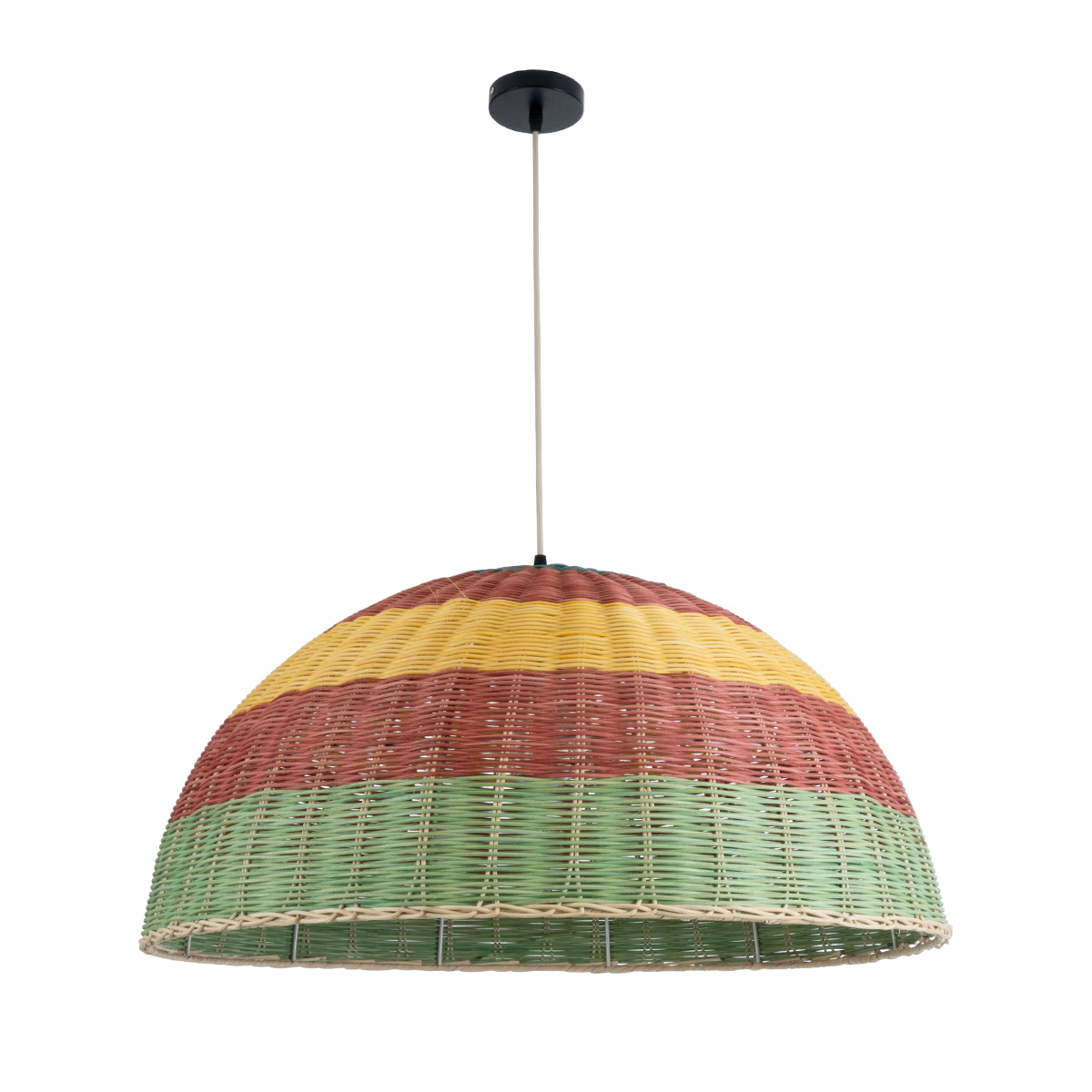 LEDTM® CABALLEROS 02061 Boho Κρεμαστό Φωτιστικό Οροφής με Ντουί 1 x E27 AC 220-240V IP20 - Πολύχρωμο - Μ70 x Π70 x Υ34cm - Image 4