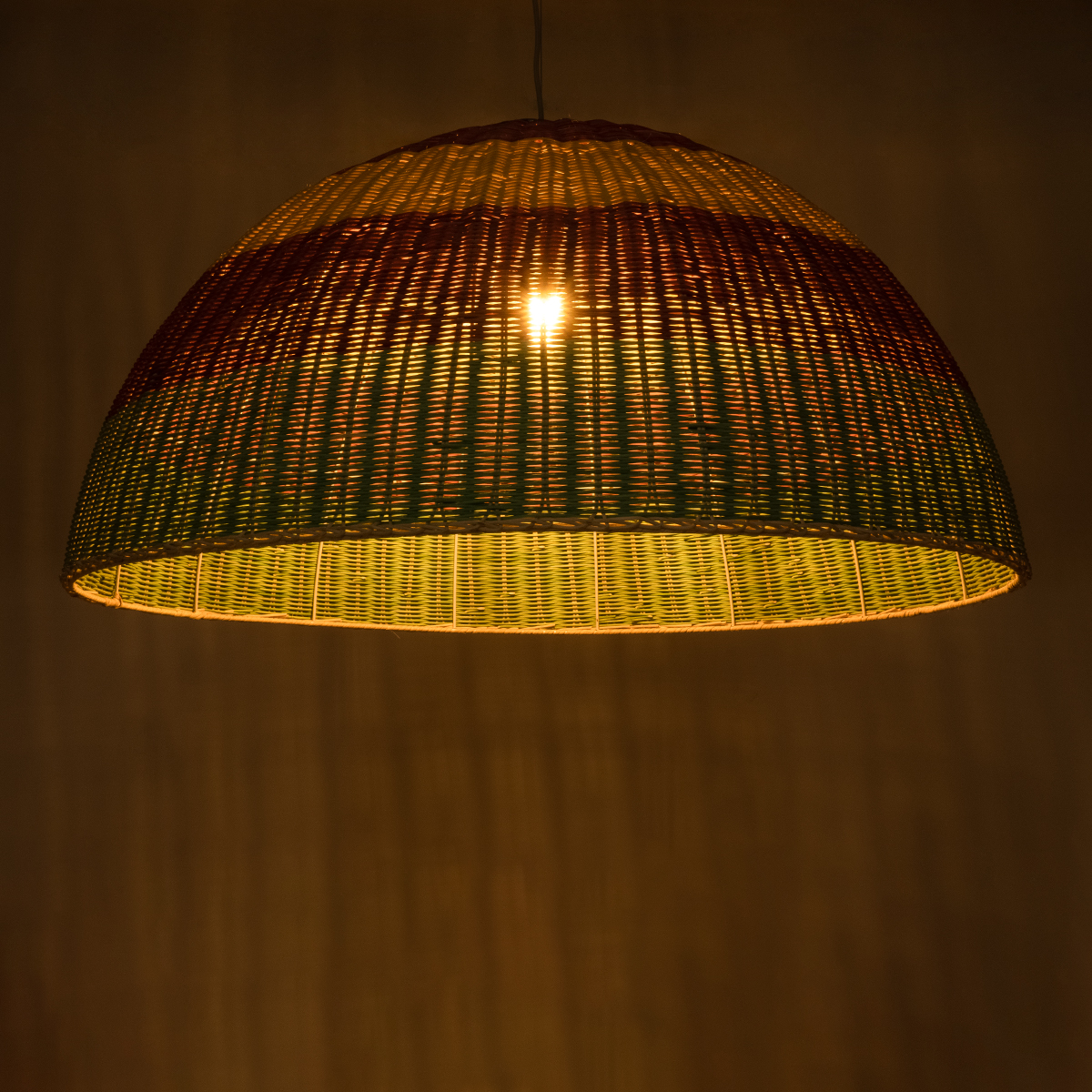 LEDTM® CABALLEROS 02062 Boho Κρεμαστό Φωτιστικό Οροφής με Ντουί 1 x E27 AC 220-240V IP20 - Πολύχρωμο - Μ100 x Π100 x Υ53cm - Image 3