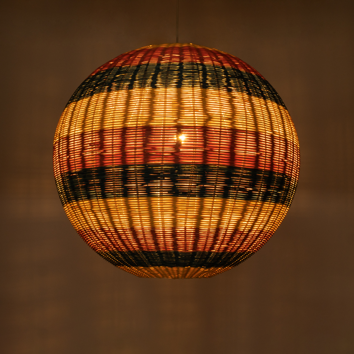 LEDTM® CABALLEROS 02063 Boho Κρεμαστό Φωτιστικό Οροφής με Ντουί 1 x E27 AC 220-240V IP20 - Πολύχρωμο - Μ70 x Π70 x Υ70cm - Image 3