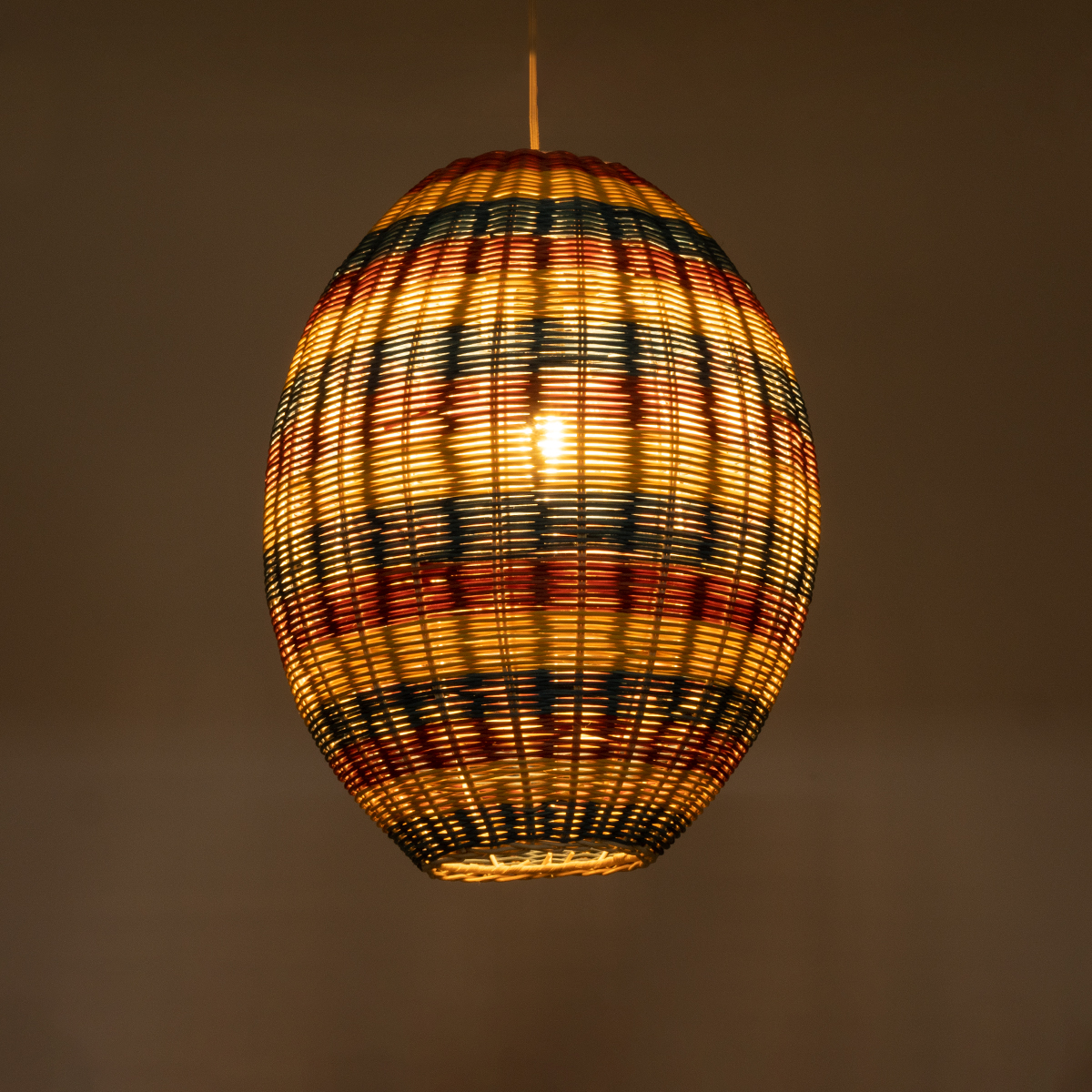 LEDTM® CABALLEROS 02065 Boho Κρεμαστό Φωτιστικό Οροφής με Ντουί 1 x E27 AC 220-240V IP20 - Πολύχρωμο - Μ40 x Π40 x Υ50cm - Image 3