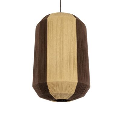 Alternative view of LEDTM® SALERNO 02076 Boho Κρεμαστό Φωτιστικό Οροφής με Ντουί 1 x E27 AC 220-240V IP20 - Μπεζ & Καφέ - Μ50 x Π50 x Υ80cm