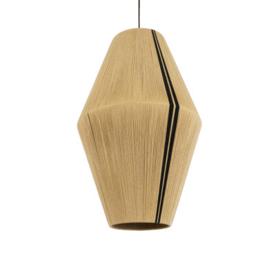 Alternative view of LEDTM® SALERNO 02077 Boho Κρεμαστό Φωτιστικό Οροφής με Ντουί 1 x E27 AC 220-240V IP20 - Μπεζ & Μαύρο - Μ50 x Π50 x Υ80cm