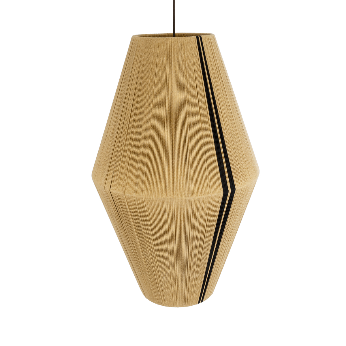 LEDTM® SALERNO 02077 Boho Κρεμαστό Φωτιστικό Οροφής με Ντουί 1 x E27 AC 220-240V IP20 - Μπεζ & Μαύρο - Μ50 x Π50 x Υ80cm - Image 7