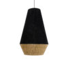 LEDTM® SALERNO 02080 Boho Κρεμαστό Φωτιστικό Οροφής με Ντουί 1 x E27 AC 220-240V IP20 - Μαύρο & Μπεζ - Μ50 x Π50 x Υ80cm - Image 5