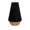 LEDTM® SALERNO 02080 Boho Κρεμαστό Φωτιστικό Οροφής με Ντουί 1 x E27 AC 220-240V IP20 - Μαύρο & Μπεζ - Μ50 x Π50 x Υ80cm - Image 7