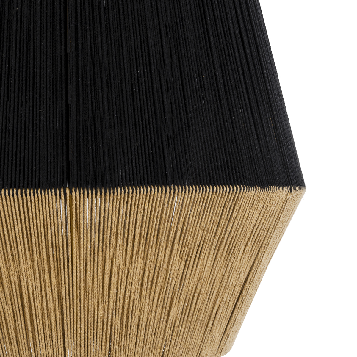 LEDTM® SALERNO 02080 Boho Κρεμαστό Φωτιστικό Οροφής με Ντουί 1 x E27 AC 220-240V IP20 - Μαύρο & Μπεζ - Μ50 x Π50 x Υ80cm - Image 8