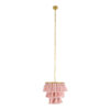 LEDTM® MISSOULA 02086 Boho Κρεμαστό Φωτιστικό Οροφής με Ντουί 1 x E27 AC 220-240V IP20 - Ροζ & Χρυσό - Μ30 x Π30 x Υ40cm - Image 4