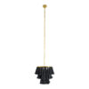 LEDTM® MISSOULA 02087 Boho Κρεμαστό Φωτιστικό Οροφής με Ντουί 1 x E27 AC 220-240V IP20 - Μαύρο & Χρυσό - Μ30 x Π30 x Υ40cm - Image 4