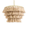 LEDTM® MISSOULA 02088 Boho Κρεμαστό Φωτιστικό Οροφής με Ντουί 1 x E27 AC 220-240V IP20 - Μπεζ & Χρυσό - Μ60 x Π60 x Υ40cm - Image 2
