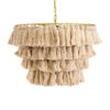 LEDTM® MISSOULA 02088 Boho Κρεμαστό Φωτιστικό Οροφής με Ντουί 1 x E27 AC 220-240V IP20 - Μπεζ & Χρυσό - Μ60 x Π60 x Υ40cm - Image 5
