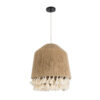 LEDTM® PUERTORICO 02092 Boho Κρεμαστό Φωτιστικό Οροφής με Ντουί 1 x E27 AC 220-240V IP20 - Μπεζ & Λευκό - Μ40 x Π40 x Υ45cm - Image 4
