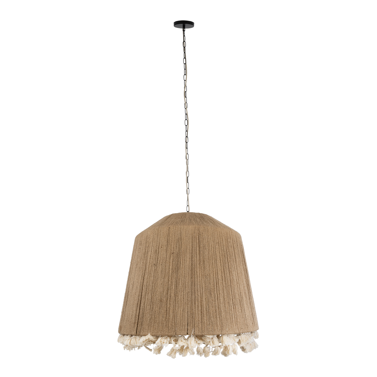 LEDTM® PUERTORICO 02093 Boho Κρεμαστό Φωτιστικό Οροφής με Ντουί 3 x E27 AC 220-240V IP20 - Μπεζ - Μ80 x Π80 x Υ80cm - Image 4