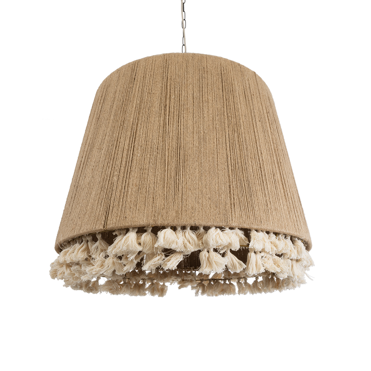 LEDTM® PUERTORICO 02093 Boho Κρεμαστό Φωτιστικό Οροφής με Ντουί 3 x E27 AC 220-240V IP20 - Μπεζ - Μ80 x Π80 x Υ80cm - Image 6