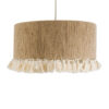 LEDTM® PUERTORICO 02094 Boho Κρεμαστό Φωτιστικό Οροφής με Ντουί 1 x E27 AC 220-240V IP20 - Μπεζ & Λευκό - Μ50 x Π50 x Υ27cm - Image 5
