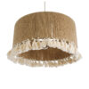 LEDTM® PUERTORICO 02094 Boho Κρεμαστό Φωτιστικό Οροφής με Ντουί 1 x E27 AC 220-240V IP20 - Μπεζ & Λευκό - Μ50 x Π50 x Υ27cm - Image 6