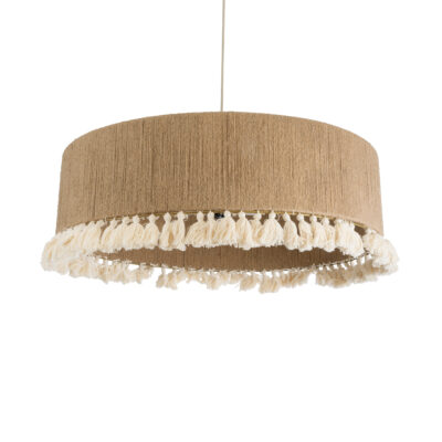 Alternative view of LEDTM® PUERTORICO 02095 Boho Κρεμαστό Φωτιστικό Οροφής με Ντουί 3 x E27 AC 220-240V IP20 - Μπεζ - Μ80 x Π80 x Υ27cm