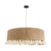 LEDTM® PUERTORICO 02095 Boho Κρεμαστό Φωτιστικό Οροφής με Ντουί 3 x E27 AC 220-240V IP20 - Μπεζ - Μ80 x Π80 x Υ27cm - Image 4