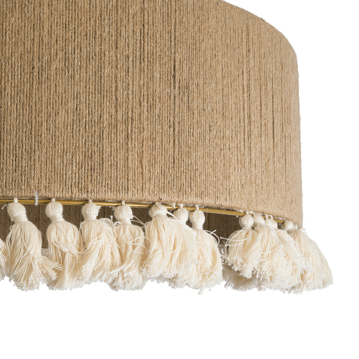 LEDTM® PUERTORICO 02095 Boho Κρεμαστό Φωτιστικό Οροφής με Ντουί 3 x E27 AC 220-240V IP20 - Μπεζ - Μ80 x Π80 x Υ27cm - Image 8