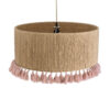 LEDTM® PUERTORICO 02096 Boho Κρεμαστό Φωτιστικό Οροφής με Ντουί 1 x E27 AC 220-240V IP20 - Μπεζ & Ροζ - Μ50 x Π50 x Υ27cm - Image 7