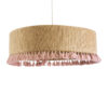 LEDTM® PUERTORICO 02097 Boho Κρεμαστό Φωτιστικό Οροφής με Ντουί 3 x E27 AC 220-240V IP20 - Μπεζ & Ροζ - Μ80 x Π80 x Υ27cm - Image 2