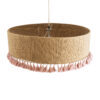 LEDTM® PUERTORICO 02097 Boho Κρεμαστό Φωτιστικό Οροφής με Ντουί 3 x E27 AC 220-240V IP20 - Μπεζ & Ροζ - Μ80 x Π80 x Υ27cm - Image 7