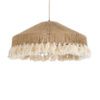 LEDTM® PUERTORICO 02098 Boho Κρεμαστό Φωτιστικό Οροφής με Ντουί 1 x E27 AC 220-240V IP20 - Μπεζ & Λευκό - Μ50 x Π50 x Υ25cm - Image 2