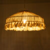 LEDTM® PUERTORICO 02098 Boho Κρεμαστό Φωτιστικό Οροφής με Ντουί 1 x E27 AC 220-240V IP20 - Μπεζ & Λευκό - Μ50 x Π50 x Υ25cm - Image 3