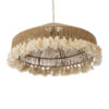 LEDTM® PUERTORICO 02098 Boho Κρεμαστό Φωτιστικό Οροφής με Ντουί 1 x E27 AC 220-240V IP20 - Μπεζ & Λευκό - Μ50 x Π50 x Υ25cm - Image 6
